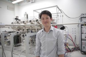 Jason Kawasaki in the lab