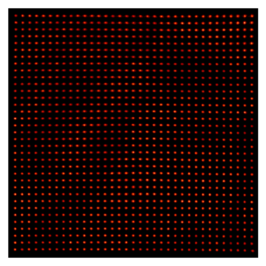 An array of colored dots is shown.