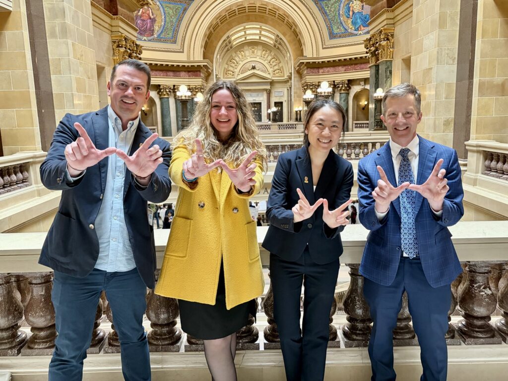 Photograph of Kyle Joseph, Ona Ambrozaite, Jen Choy and Mark Eriksson